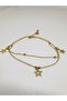 1. Grade Quality 316L Steel Anklet, Double Chain with Star Figure Model No 9