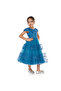 Elegant Blue Tulle Dress With Lace And Sequins - 2