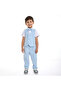Lt Blue Waistcoat And Pant Set With Shirt And Bow Tie