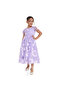 Lilac 3D Flower Mesh Occasion Dress - 2