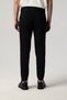 Navy Blue Fabric Trousers with Pleated Front and Long Tongue 2306-29 - 5