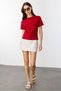 Women's T-Shirt Short Sleeve Organic Cotton Crew Neck Crop T-Shirt Women-T-Shirt - 2