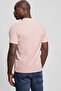 Men's Pink Washed Polo T-Shirt - 3