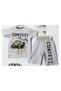 Missclass 220-04-25 Boy Contest Printed Hat Shorts Suit 3-6 Years - 2