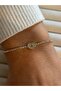 Heart Lock Detail Waterway Bracelet