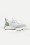 Desliz White Skin-Stretch Women's Sneakers - 2