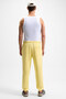 Yoane Men's Tie Elastic Waist and Leg Yellow Sweatpants - 6
