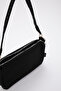 Black U16 Daily Sports Canvas Fabric Baguette Women's Hand and Shoulder Bag U:23 E:16 W:7 - 5