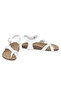 Unisex Buckle White Anatomical Sole Sandals - 6
