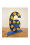 6 Year Old Birthday Table Decoration-2 (F.Garden Themed Yellow-Dark Blue) - 3