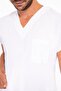 Unisex White Lycra Men Scrubs Surgical Uniform Doctor Nurse Uniform Set - 4