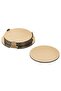 GLATTIS Brass-Colour Coasters with Holder, 8.5 cm, 6-Pack IKEA Stainless Steel Set