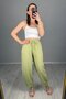 Seersucker Shalwar Balloon Trousers - 2