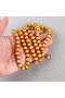 99% Penny Tatlama 9mm Marble Prayer Rosary (Brown) - 3