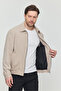 Men's Beige Cotton Seasonal Coat - 2