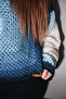 Blue Knitted Sweater - 2