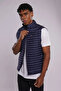 Men's Kim Regular Fit Stand Collar Pocket Quilted Puffer Vest Cobalt Blue - 3