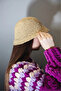 Colorful Straw Hat - Pink - 4