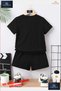 Children's Losangeles Custom Printed Crew Neck T-Shirt - Shorts Set - 3