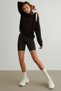 Women's Sports Yoga Cycling Short Biker Leggings Corset Belt Tightening Lycra Fabric - 5