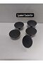 35MM Mobility Antrensit metal - Mushroom Button, Drawer Cover, Handle Mat (1 Pack of 5 Pieces)