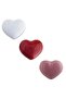 5 Pcs 100% Porcelain Heart Pink Handle Cabinet Drawer Handle Children's Room Handle - 5