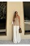 Women's Side Slit Side Gathered Strapless Crop Blouse - 3