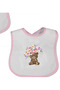 3-Piece Baby Girl Special Design Printed Baby Food Bib with Oilcloth on the Back (Liquid Proof) - 2