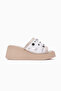 Ylva Nud Mesh Wedge Heeled Women's Slippers - 3