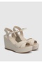Beige Women's Sandals - High Heels - 2