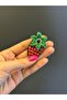 5X3 cm Beading Strawberry Embroidered Sewing Applique - 2
