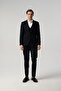 Slim Fit Black Suit Pants Vest Jacket 8012-438