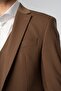 Slim Fit Brown Suit Pants Vest Jacket 8012-439 - 4