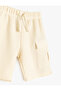 ecru Basic Shorts - 3