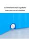 Easy-to-spin wheeled mop and bucket with 360-degree rotating stainless steel bucket for cleaning home floors, blue - 5
