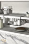 In-Cabinet Organizer Kangaroo Shelf Hangable Shelf Cup Holder Plate Rack Organizer - 4