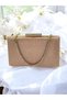 2026 New Season Rosegold Non-Shedding Glittery Stone Evening Dress Bag Stylish Evening Clutch Wedding Engagement Graduation - 6