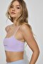 Women's Lilac Rope Strap Cotton Crop Bustier Top - 2