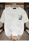 Trendy Cotton Graphic Tee for Men - Relaxed Loose Fit, Short Sleeves, Plus Size - 2