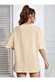 Stylish Oversized Letter Print T-Shirt for Women - Casual Round Neck, Medium Stretch Fabric - 2