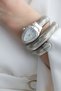 Limited Edition Series Special Design Snake Model Metal Cord Women's Wristwatch - 2