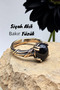 Pure Copper Women's Black Agate Ring Adjustable Trend (Gift, Birthday, Daily)