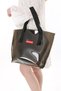 Transparent Black Oversized Beach Beach Bag - 8