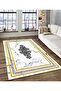 Shine M(183) White Fringeless Non-Slip Based Digital Printed Decorative Carpet 180X300