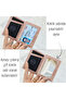 Marseille Pink Zippered Genuine Leather Wallet with Mirror Elastic Rfid Protection Men Women - 7