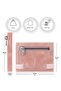 Marseille Pink Zippered Genuine Leather Wallet with Mirror Elastic Rfid Protection Men Women
