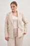 Lined Single Button Blazer - 3