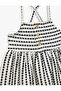 Button detail thin strappy dress. - 3