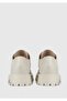 Beige Leather Women's Shoes - 4