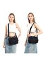 Women's Messenger Bag Crinkle Fabric Smart Bags 1148 - 4